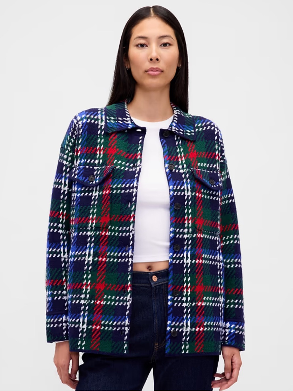 NWT CashSoft Oversized Shirt Jacket